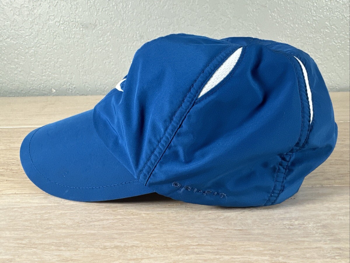 Vintage Nike Hat Cap Blue Panel 90's Y2k Running Cycling Mens