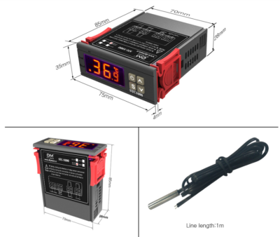 Termometro Ambiente STC 1000 Interruttore Termostato Display Digitale Regolatore Di Temperatura Per Acquario 95018320 Aideepen Stc 1000 AC 1200 - Foto 9