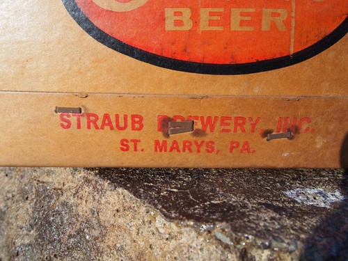 Vintage 1978 Straub Beer Case Cardboard Box w/24 - 16oz Bottles Saint Marys, PA - Picture 3 of 18