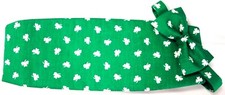 Saint Patrick's Shamrocks Cummerbund and Bow Tie Set