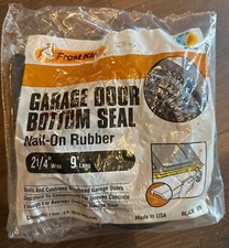 FROST KING BOTTOM GARAGE DOOR SEAL 9 FT RUBBER WEATHERSEAL WITH NAILS 8818270 G9