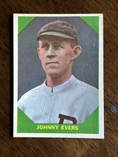 Johnny Evers 1960 Fleet #57 2nd Baseman 3 World Championships and1946 HOFer