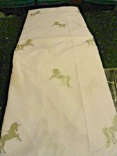 new white and shiny silver Whimsical UNICORNS 3 pc TWIN Sheet set magical fun