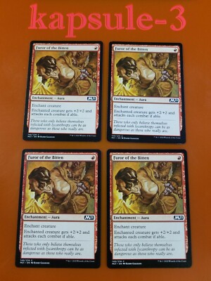 4x Furor of the Bitten | M21 Core Set 2021 | MTG Magic Cards
