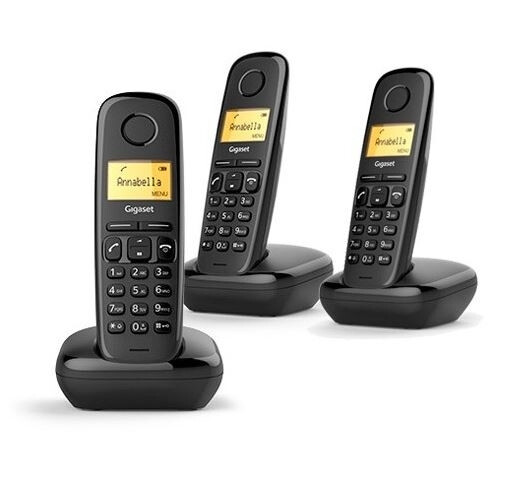 TELEFONO DECT GIGASET A170 TRIO NEGRO