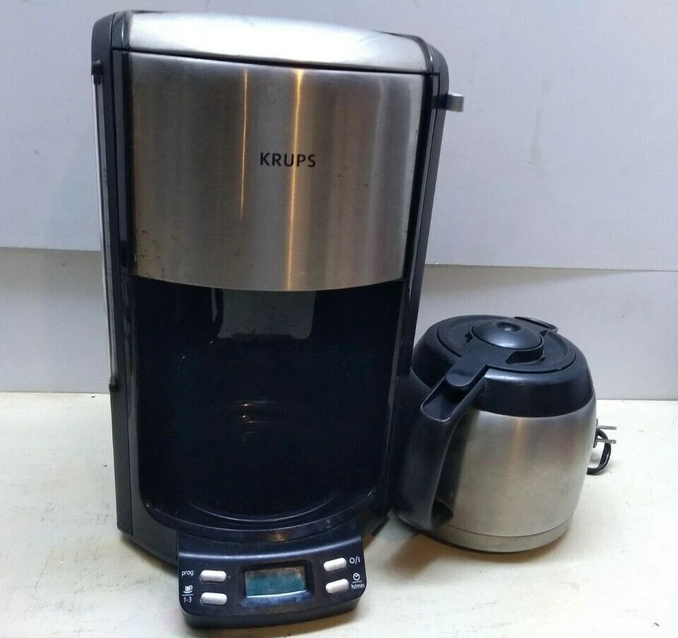 KRUPS FMF5 10-Cup Programmable Coffee Maker with Thermal Carafe