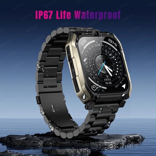 KOM8 SIM-Karte 4G Smartwatches 1,96" 4GB+128GB Dual-Kamera GPS Google Play - Zdjęcie 2 z 23