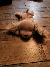 VERY RARE TY Beanie Baby Spunky the Crocker Spaniel Dog 1997 w/Tag Errors