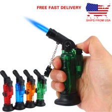 Outdoor Torch Jet Turbo Cigar Lighter Inflatable Windproof Refillable PACK of 2