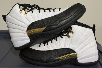 NEW Nike Air Jordan 12 XII Retro Royalty Black White Gold Taxi SZ 11