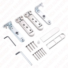 2 Pieces Hidden Hinges for Doors 3D Adjustable Swivel Invisible World Hinge Zinc