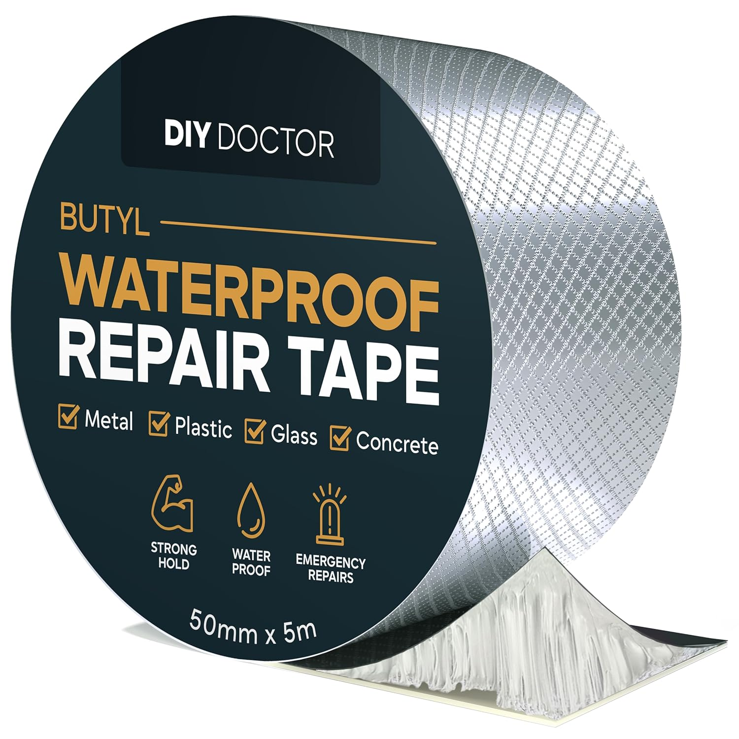 Waterproof Tape for Leaks – 1 Pack of 50Mm X 5M - Butyl Roof Sealant Tape - Outd