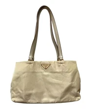 PRADA                    Nylon Tote Bag white