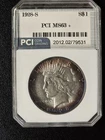 1928 S Peace Dollar PCI MS63+