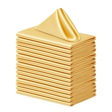 50 Pack Square Satin Dinner Napkins, 20x20 Inches Silky Soft Smooth Table Clo...