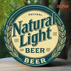 Tin Metal Signs Home Décor Natural Light Beer 8x8 Inch Iron Wall Art Vintage Pri