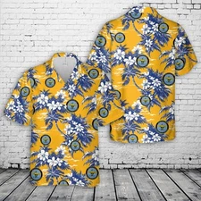 US Navy Aviation Rescue Swimmer Hawaiian Shirt