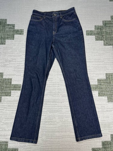 Brooks Brothers Straight Leg Jeans Womens 10 Blue Denim Cotton High Rise 30x32