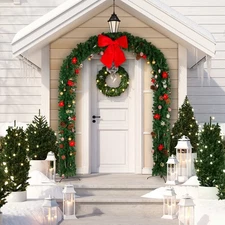 Christmas Arch 240*40*265cm, Ornaments Holiday Arch for Outdoor Decoration NEW