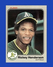 1983 Fleer Set-Break #519 Rickey Henderson NM-MT OR BETTER *GMCARDS*