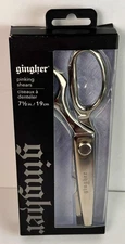 Gingher 7.5” / 19 cm PINKING Shears Knife Edge Scissors NEW!