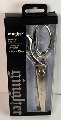 Gingher 7.5  / 19 cm PINKING Shears Knife Edge Scissors NEW!