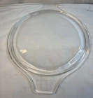 Pyrex Vintage Clear Glass Round Casserole Lid 475-C24 With Tab Handles Lid Only