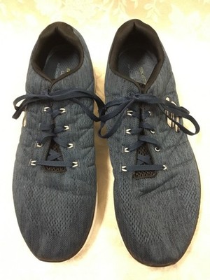 Skechers Light-Weight 14 Navy Blue lace up Memory Foam Comfort Shoes sneaker