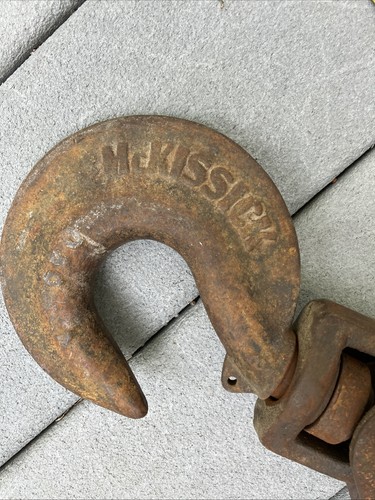 Mckissick  Snatch Block Swivel Hook 5 Ton No 418 Roller Bearing 4 1/2” Read - Afbeelding 11 van 14