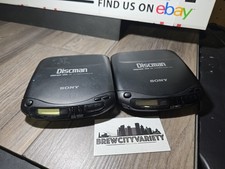  2 Sony Discman D-131 CD Player Lot Untested As Is For Parts