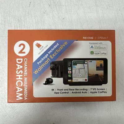 Rexing 2 Channel Multimedia Dash Cam 4 K Clarity Dual Recording 7 