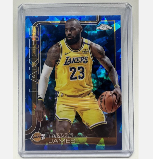 2025 Topps Chrome Sapphire LeBron James Base #127 Lakers