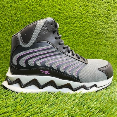 Reebok Zig Elusion Heritage Womens Size 6.5 Gray Black Composite Toe Work Boots
