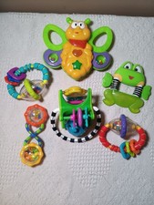 Infant Toddler Baby Random Lot Of Baby Toys Rattles Teethers Music UNTESTED