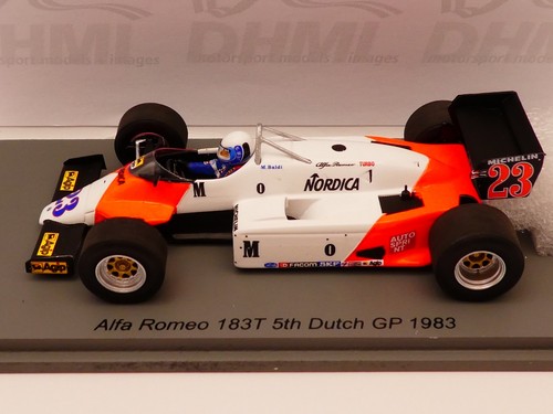 Spark 1:43 Mauro Baldi Alfa Romeo 183T Dutch GP 1983 S8805 Marlboro - Picture 4 of 8