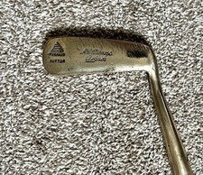 Antique Vintage Hickory Off Set Brass Head putter 34" D5 Swing Weight