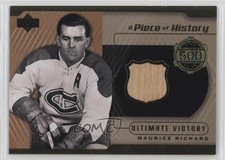 2000 Upper Deck A Piece of History 500 Goal Club Maurice Richard #500-MR HOF h1f