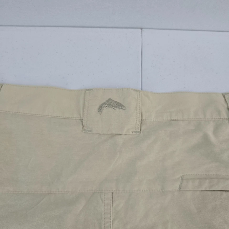 Мужские шорты-карго Simms Fishing Products желтовато-коричневые нейлоновая смесь универсальные для улицы L 5978 - Изображение 4 из 4