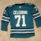 Fanatics Authentic Pro San Jose Sharks Celebrini #71 Teal Hockey Jersey Size 50 — photo 2