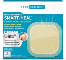 Care Science Hydrocolloid Bandages, Extra Large  100 3 Count Pack of 1 