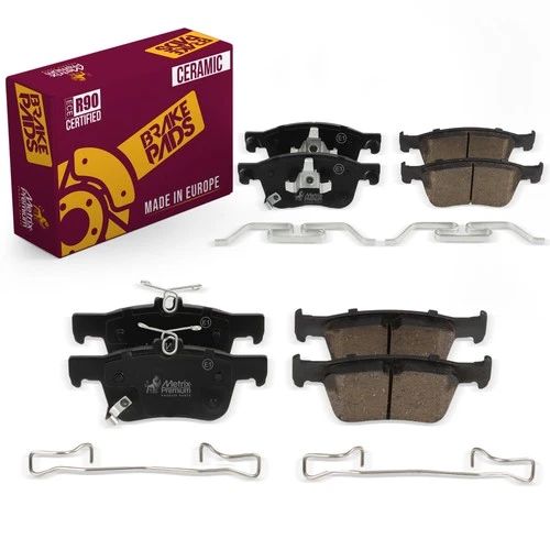 Front & Rear Ceramic Disc Brake Pad Set for 2018-2025 Honda Accord Acura Integra