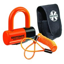 Kryptonite Bike Lock Evolution Disc Lock Premium Pack con custodia promemoria arancione
