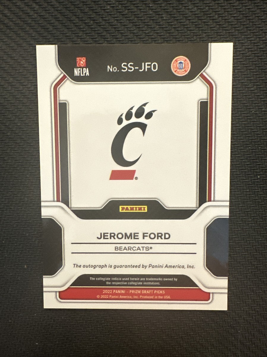 Jerome Ford 2022 Panini Prizm Draft Picks Rookie Auto # SS-JFO | eBay