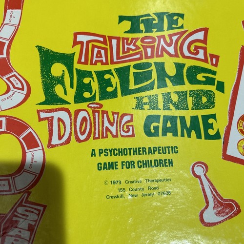 1973 Vintage The Talking Feeling and Doing Game A Psycho-therapeutic Game - Picture 11 of 13