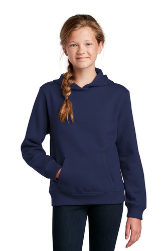 Sport-Tek YST254 Youth Updated Fit Long Sleeve Pullover Hoodie Sweatshirt - Picture 30 of 58