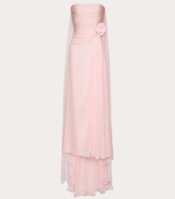 white christmas dresses Valentino S/S 1990 Ruched Frilly Tiered Black Silk Chiffon Dress – THE WAY  WE WORE main image 1