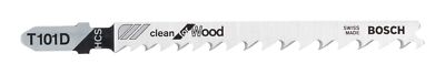 Bosch Zubehör T 101 D Clean for Wood Stichsägeblatt - 3er-Pack - 2608630558