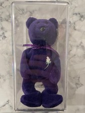 First Addition 1997 Ty Beanie Babies PVC Princess Bear made in Indonesia