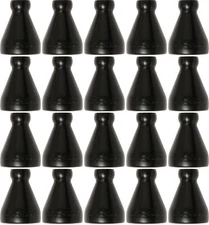 Loc-Line Black - 1/2" To 1/4" Adapter - 2 Packs of 20