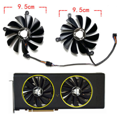 Grafikkarte Kühlung Lüfter für XFX RX5500 5700XT 8GB THICC II Overseas Edition